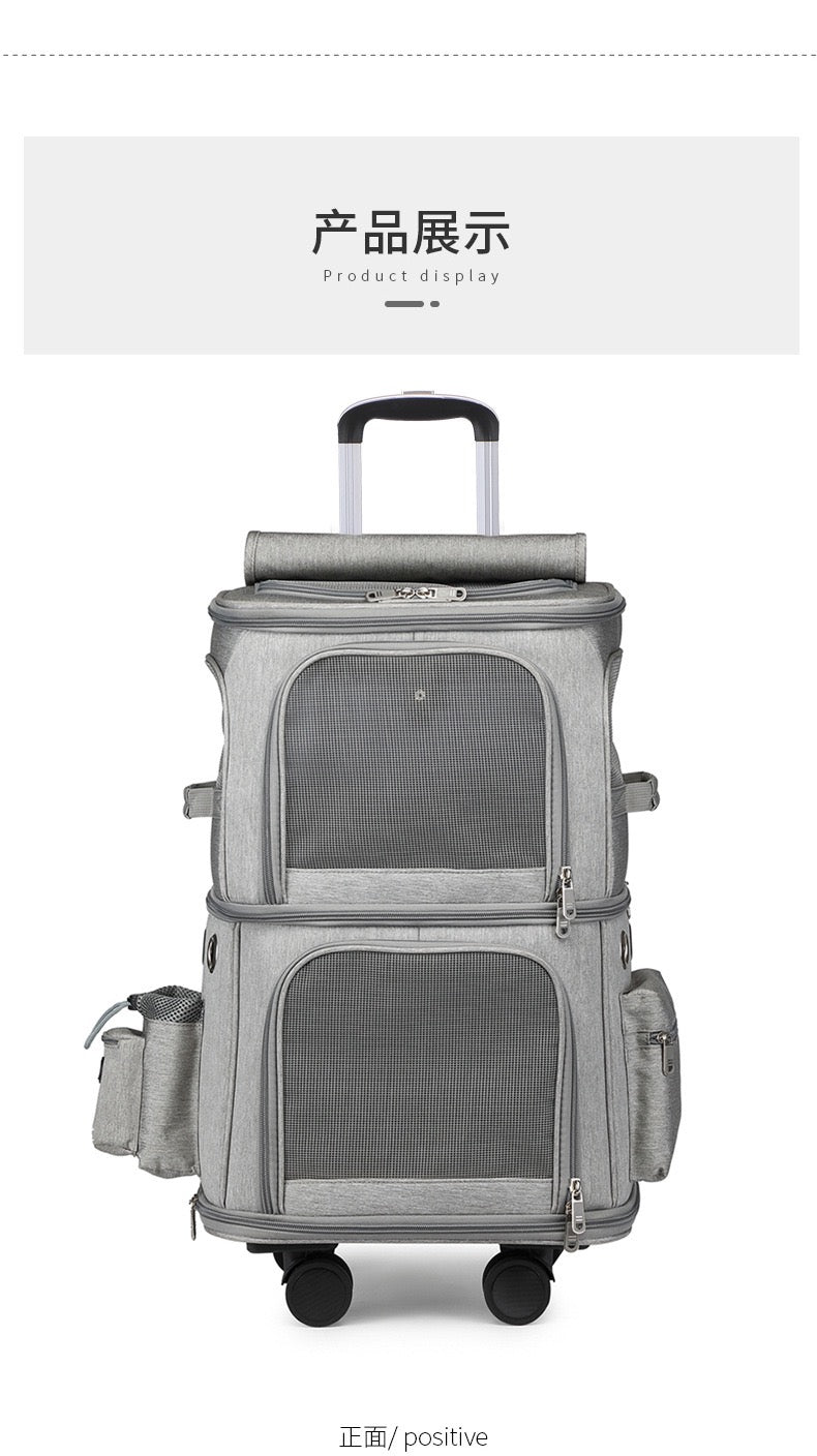 Pet Double layer Trolley Bag