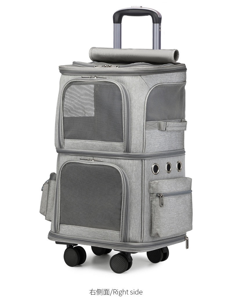 Pet Double layer Trolley Bag