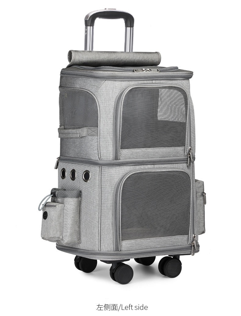 Pet Double layer Trolley Bag