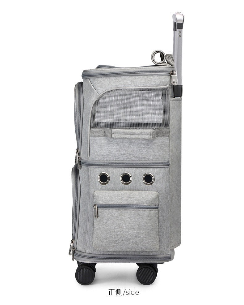 Pet Double layer Trolley Bag