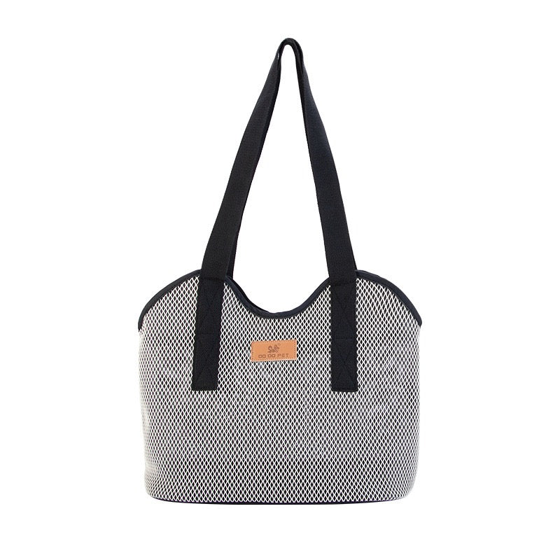 Portable high-end pet dog single shoulder backpack for outdoor use