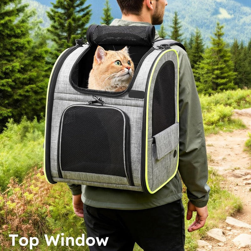 Small dog pet backpack suitable for outdoor travel dog backpack