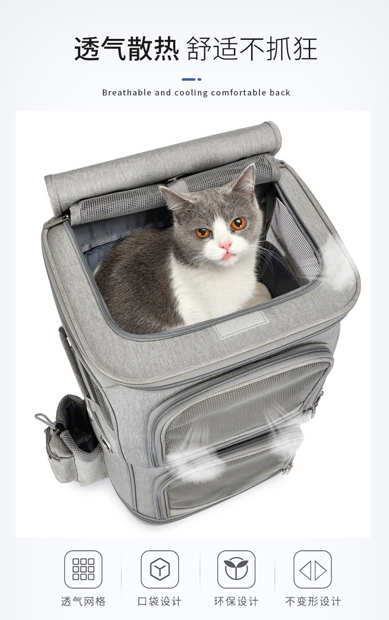 Pet Double layer Trolley Bag