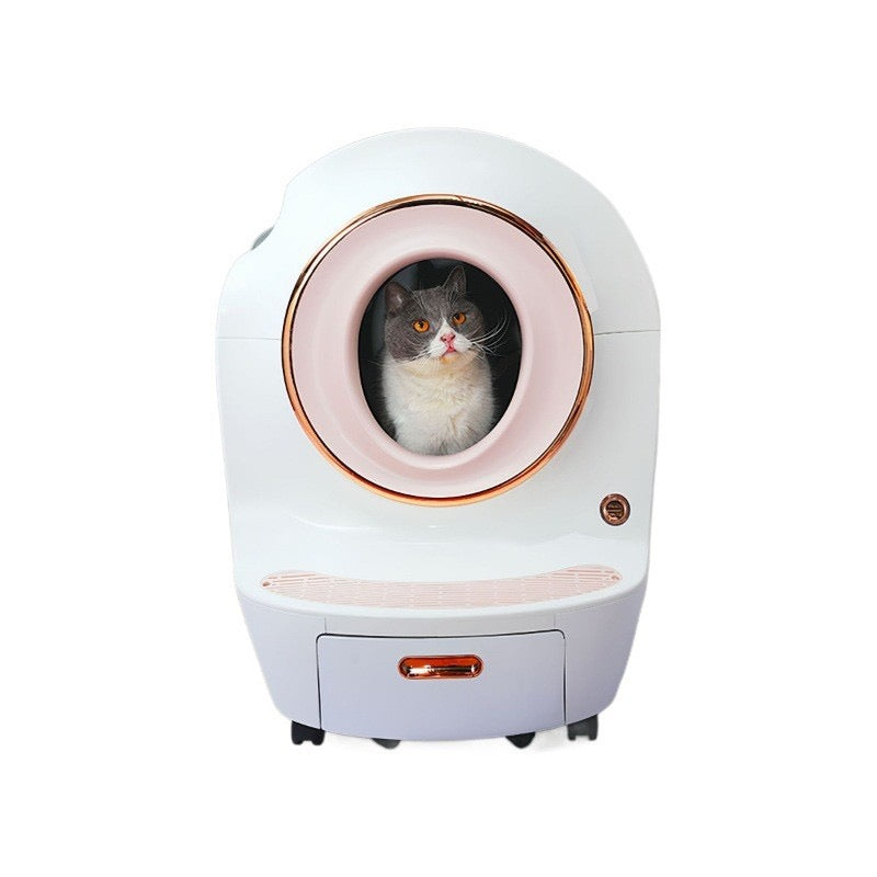 Smart cat litter box enclosed smart cat toilet 81 liters