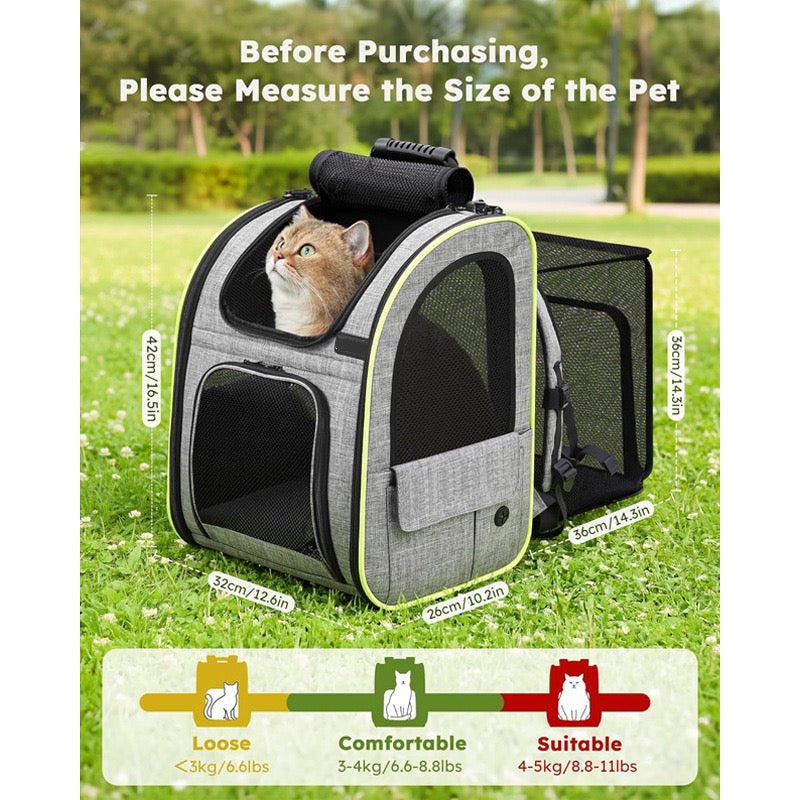 Small dog pet backpack suitable for outdoor travel dog backpack