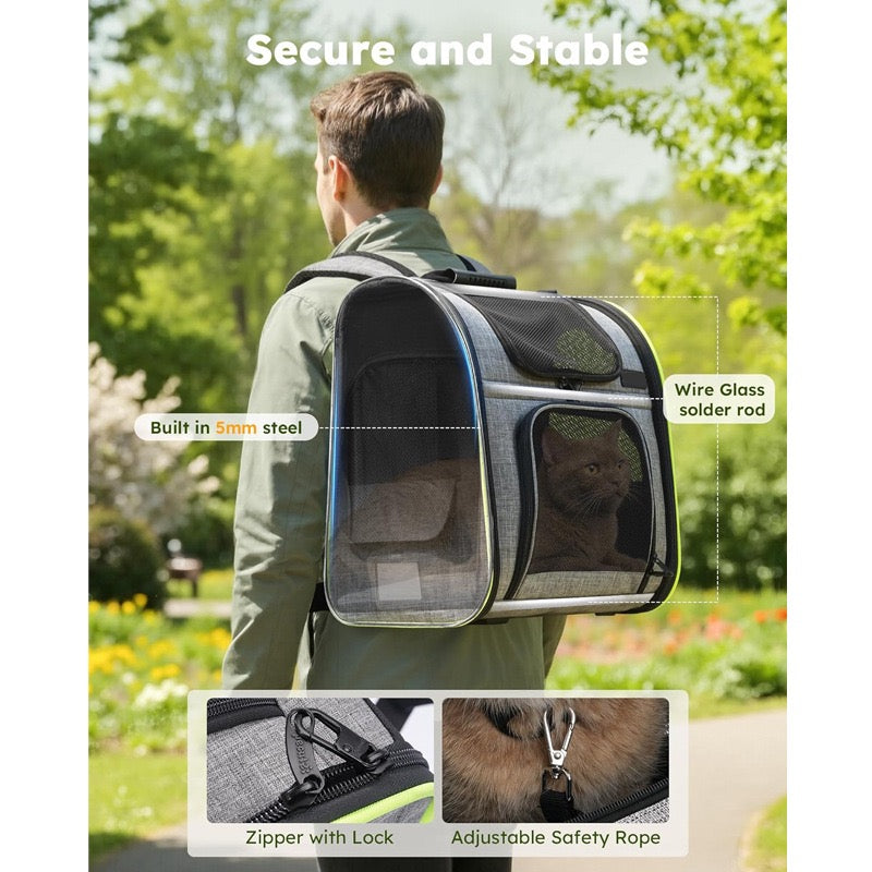 Small dog pet backpack suitable for outdoor travel dog backpack