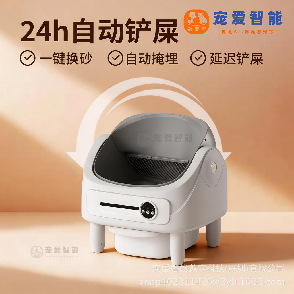 Open intelligent fully automatic cat litter box