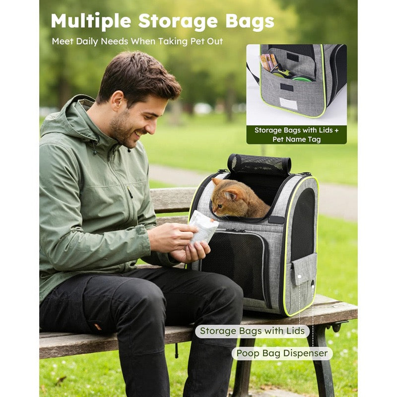 Small dog pet backpack suitable for outdoor travel dog backpack