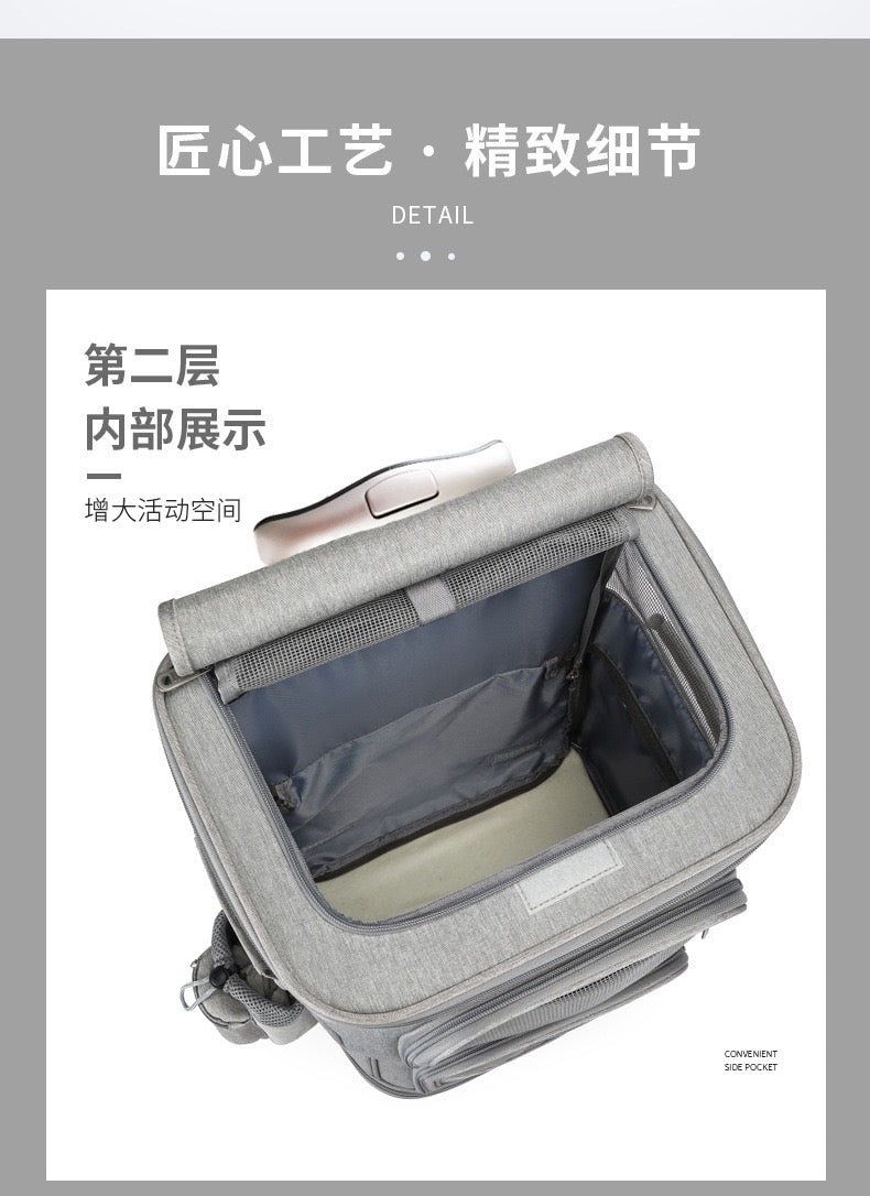 Pet Double layer Trolley Bag