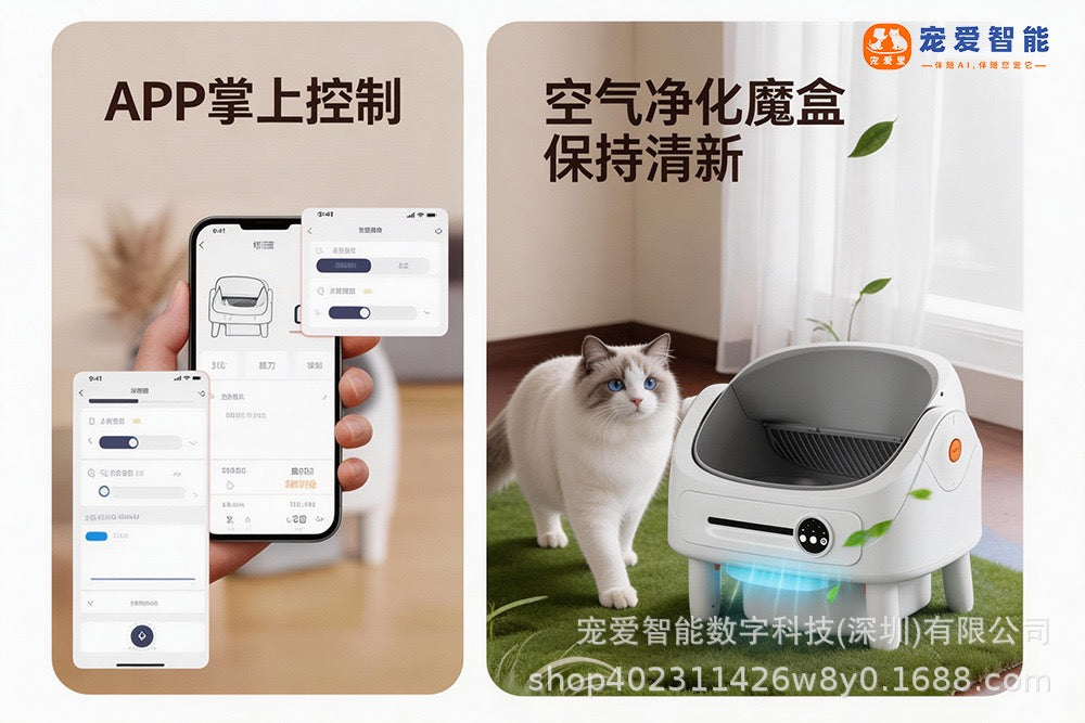 Open intelligent fully automatic cat litter box