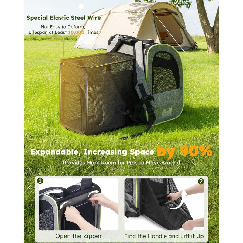 Small dog pet backpack suitable for outdoor travel dog backpack